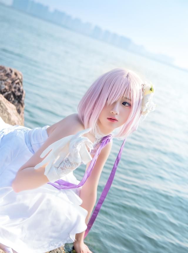 三组长相甜美的妹子cos的游戏《fgo》角色"马修"!非常养眼哦