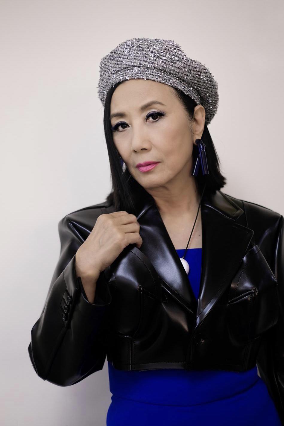 汪明荃真是不老女神波波头短发搭配皮衣高贵大气减龄又洋气