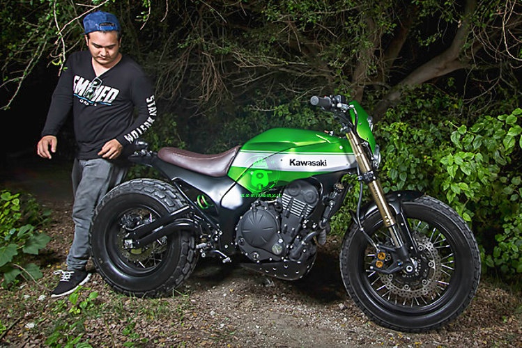 整容式改装川崎ninja650神改scrambler风格