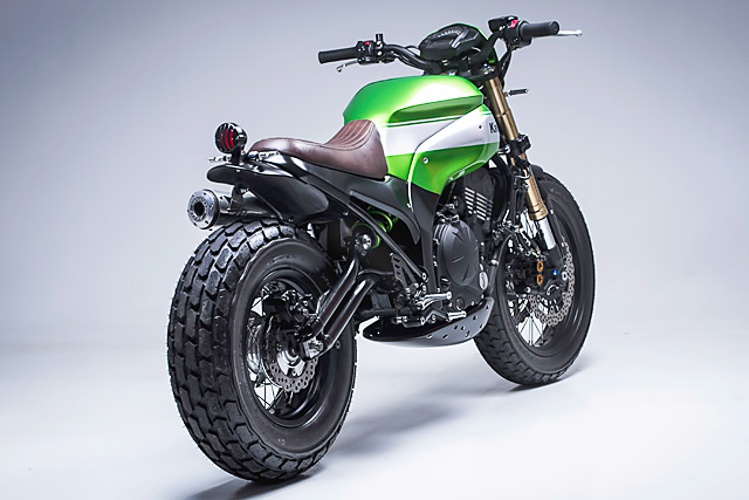 整容式改装川崎ninja650神改scrambler风格