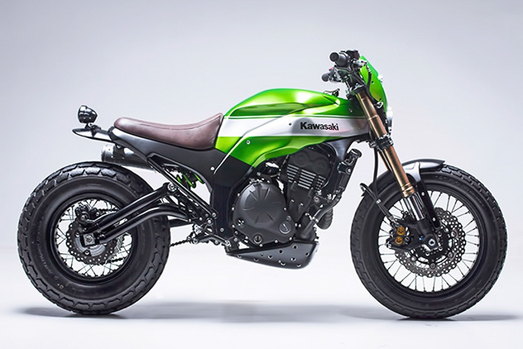 整容式改装川崎ninja650神改scrambler风格