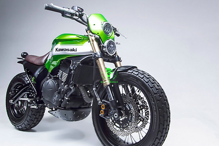 整容式改装川崎ninja650神改scrambler风格