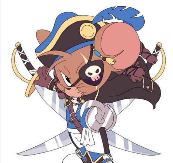 "骷髅"图案的独眼是海盗的身份标志,犀利的眼神仿佛能洞察猫的任何