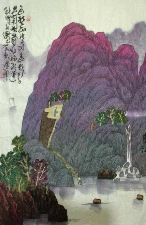 陈宝元中国色彩山水