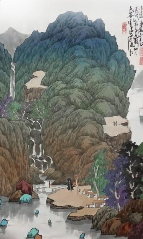 陈宝元中国色彩山水