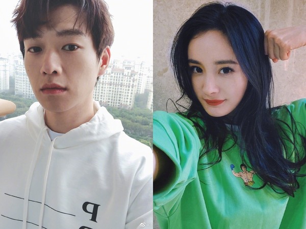 杨幂,魏大勋上海同回酒店,吃冰淇淋被媒体拍下