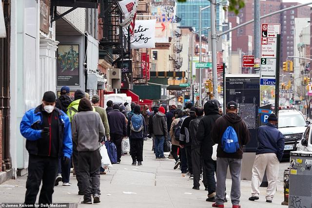 美国千万人难以温饱,数百人冒感染风险聚集纽约街头排队领免费餐