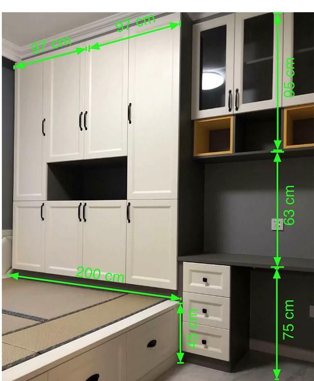 八款不一样的榻榻米设计,每一款都不一样,带尺寸太实用了