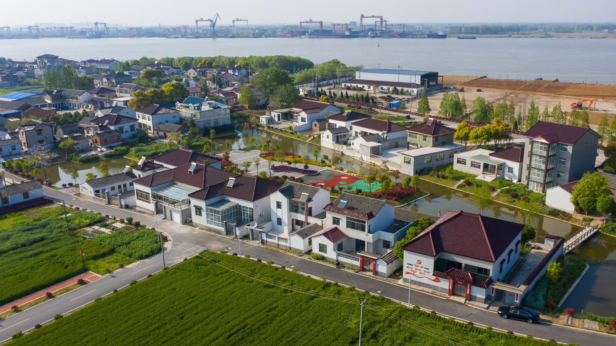 江苏镇江:江岛水乡美 先锋村民富