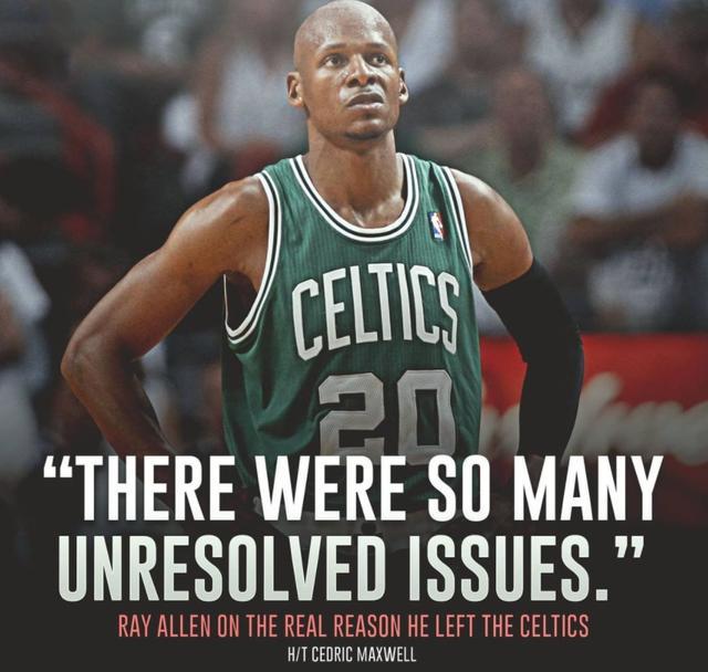 却收到球迷的死亡威胁,雷阿伦揭露绿军丑陋一面|雷阿伦|加内特|隆多