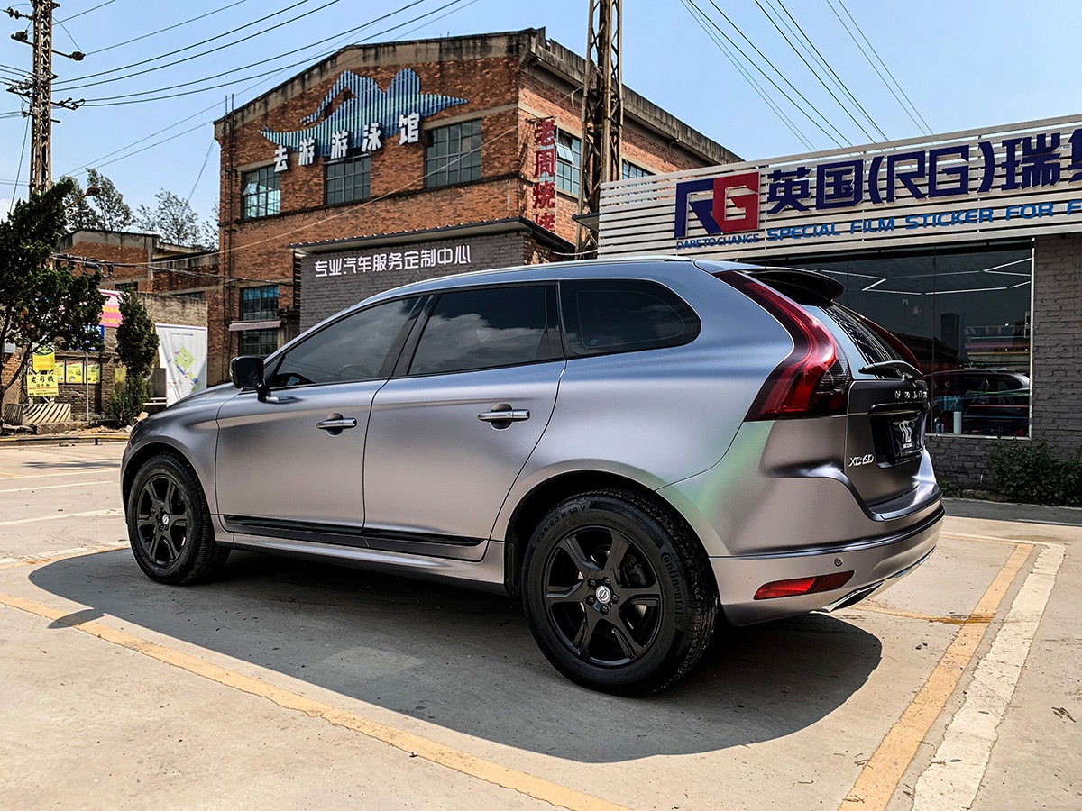 沃尔沃xc60车身改色电光碳灰 rg瑞集改色膜云南昆明加盟店出品