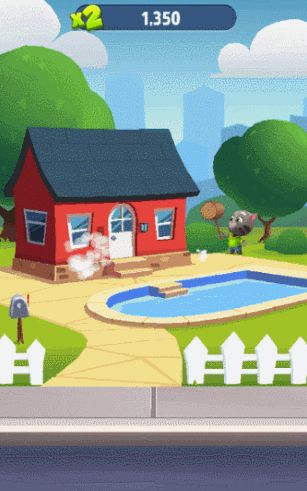 汤姆猫跑酷你有本事抢我钱怎么没本事停下来啊