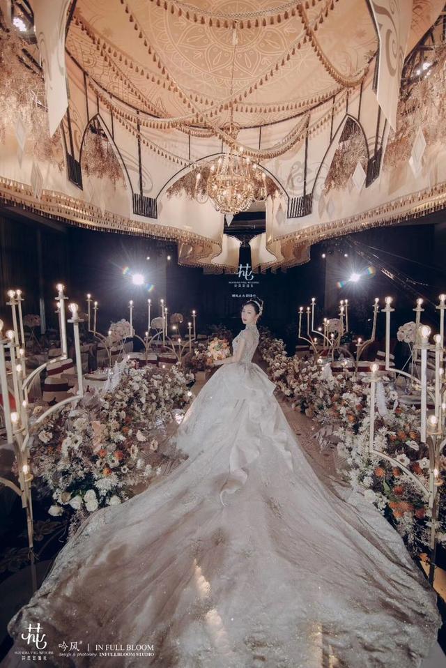 dodowed真实婚礼案例推荐系列之扬州花弄影香槟色婚礼布置案例