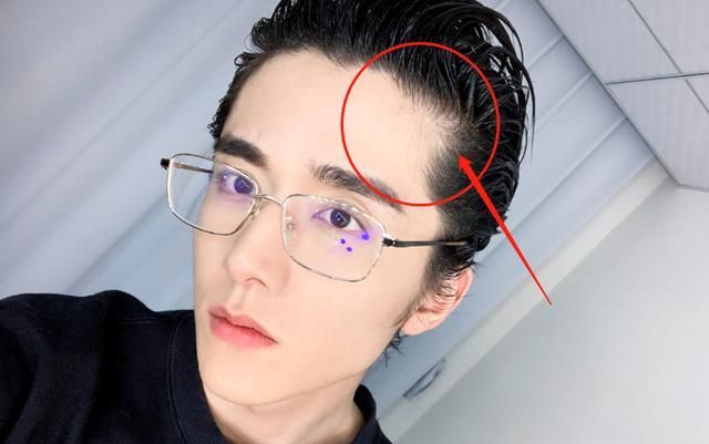 只是侧脸低头时,却意外曝光了真实发量|张新成|大背头|发际线_新浪