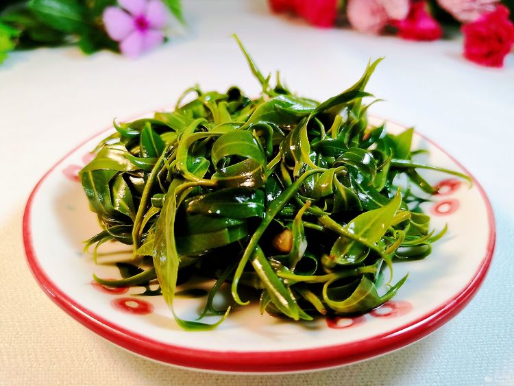 鲁菜系名菜,凉拌柳树芽,你吃过吗?那是春天的味道,不可错过.