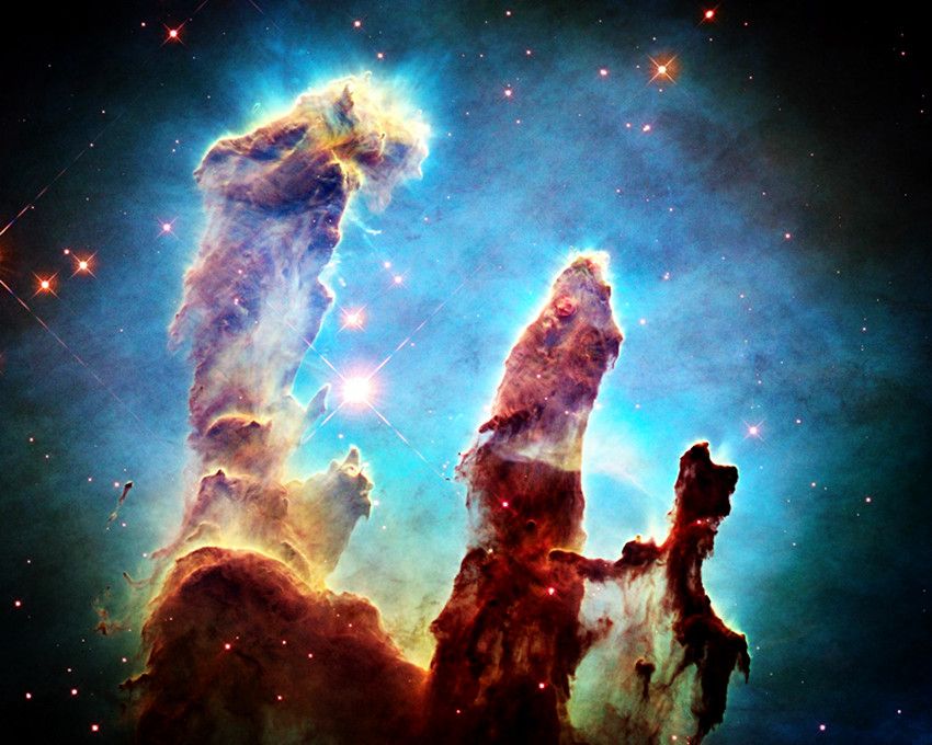 科学家拍到星际大战?宇宙深处亮光闪射,“创生之柱”已被摧毁!