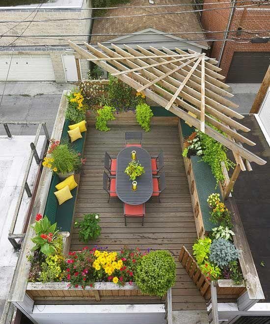 我要是有个院子,就会搭个三角廊架