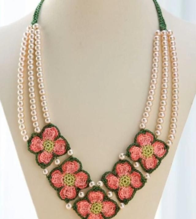 太漂亮了!多款手工针织的颈部装饰品,仿一个吧!附教程