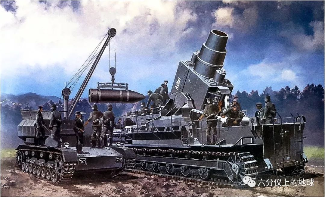二战兵器全集德国卡尔巨型攻城炮弹药输送车