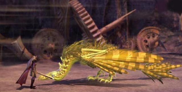 "金王子的坐骑金骨大雕,这头全身由黄金打造,看起来富丽堂皇的巨鸟