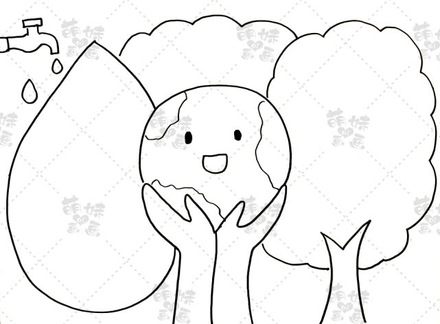 保护地球热爱家园学画简单漂亮的世界地球日手抄报吧