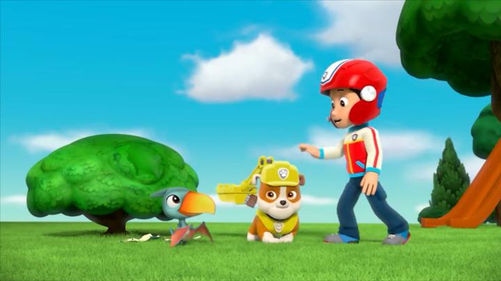 汪汪队:这里居然孵化出一只恐龙,小砾蒙圈了,居然会有恐龙