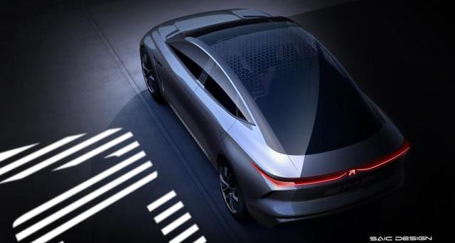 上汽荣威极光号预告图发布,为r标首款旗舰概念车