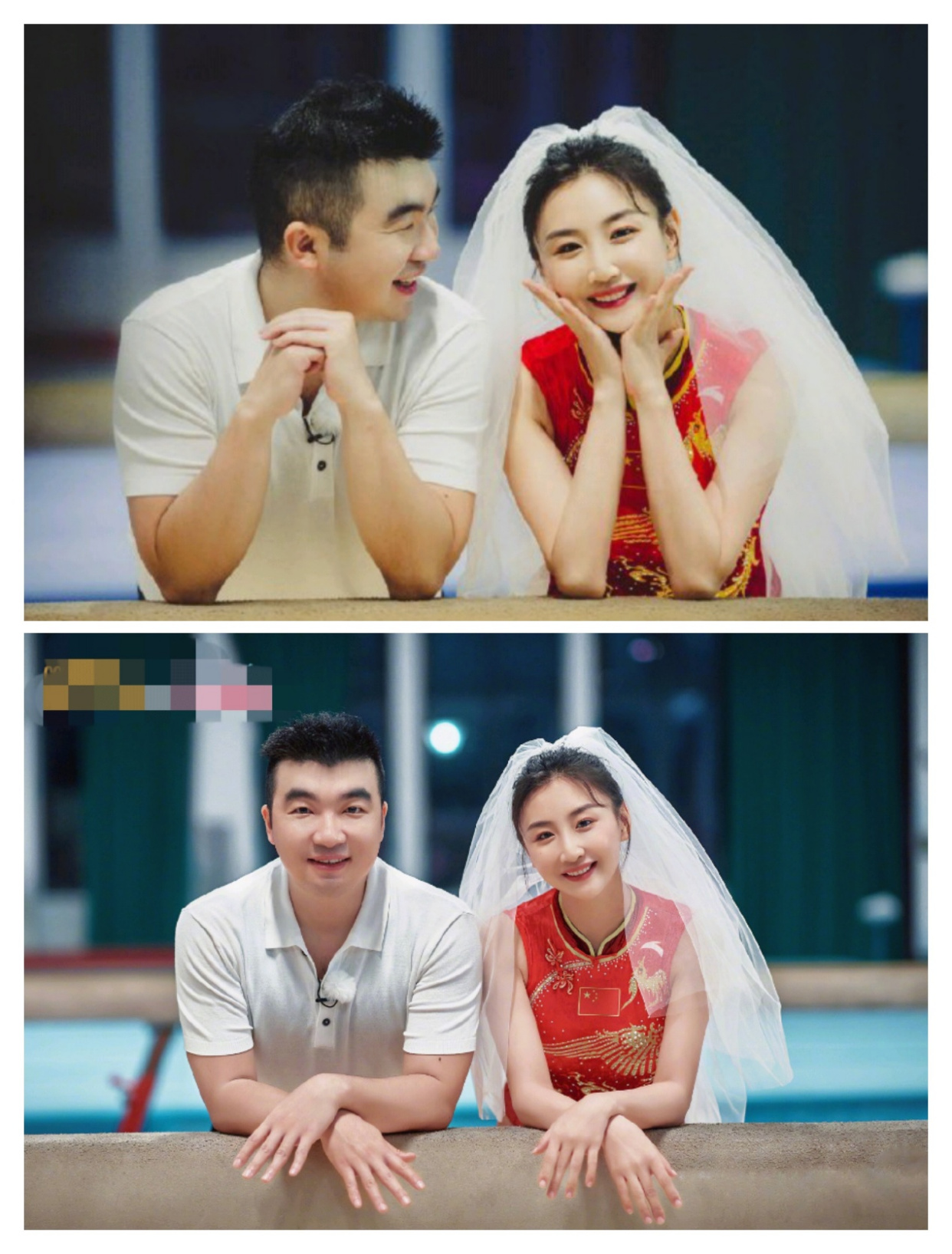 何雯娜梁超奥运婚纱照,产后身材恢复惊人,人生幸福的起点