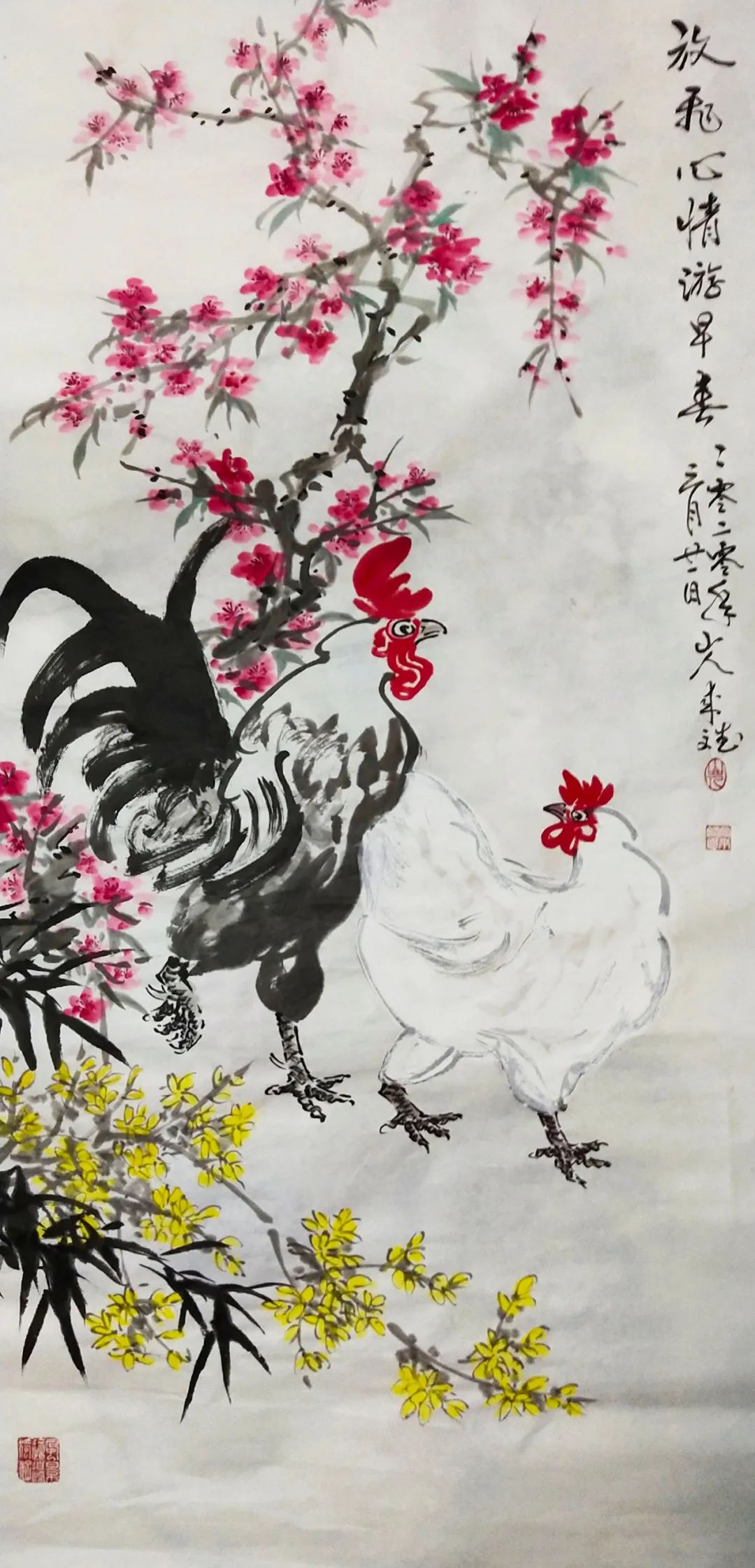 写意传情直抒胸臆画家尚来斌花鸟画作品赏析