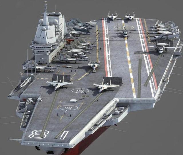 歼20无缘上舰,18号航母设计图遭曝光,关键技术与福特级齐平