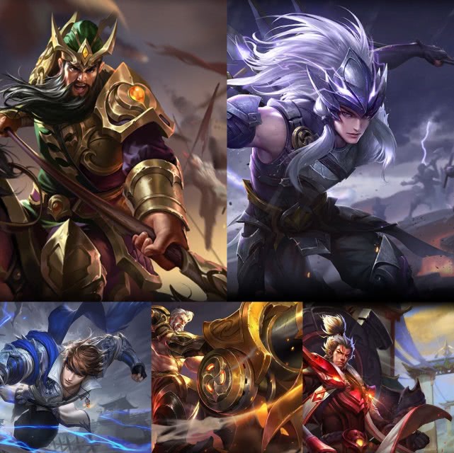 王者五虎上将皮肤有望近期上线五五特效别错过还有免费皮送