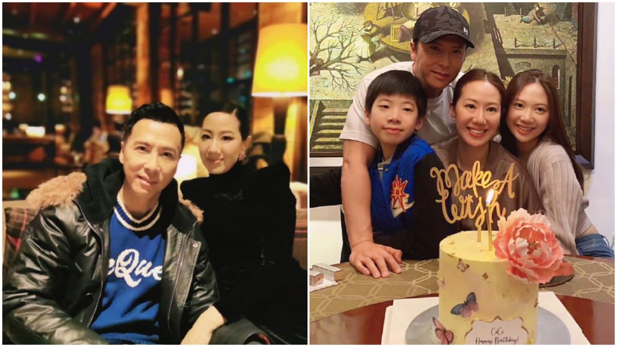 甄子丹为老婆庆生 晒全家福画面超温馨