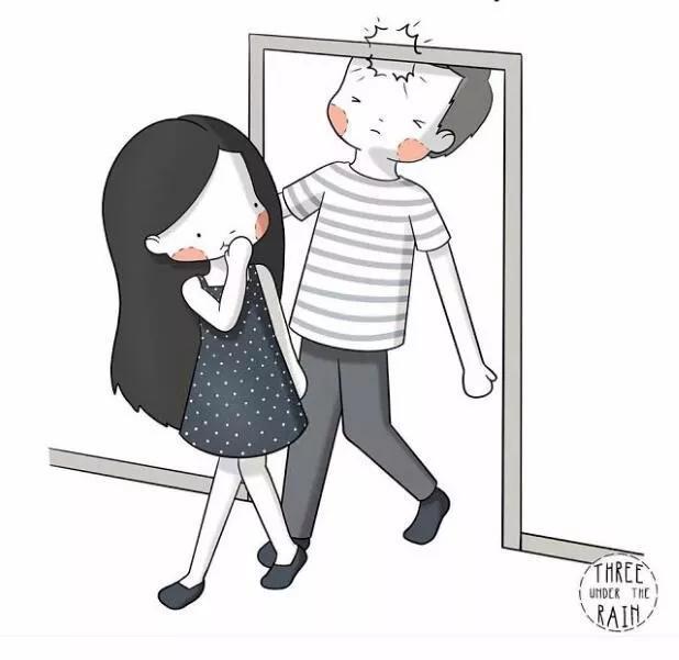 这组漫画,只有矮个子的女生才懂