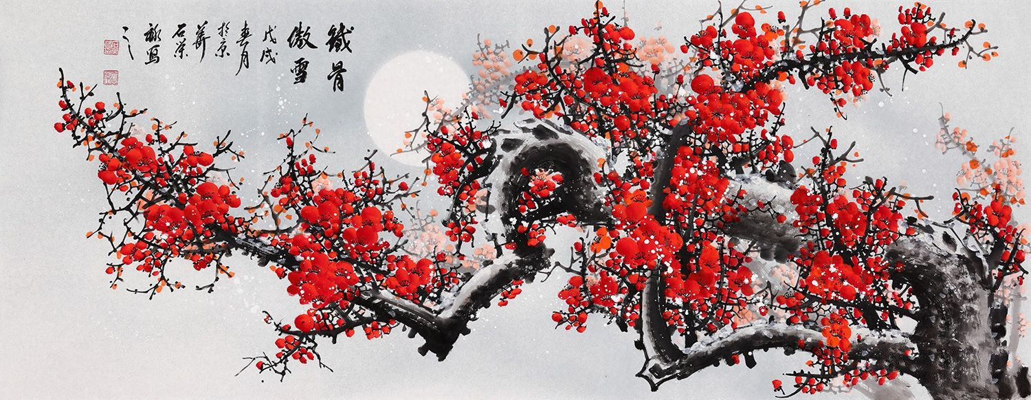 "步步高升"常用来祝福职位高升,人生富贵;在中国画中,竹与梅花,喜鹊画