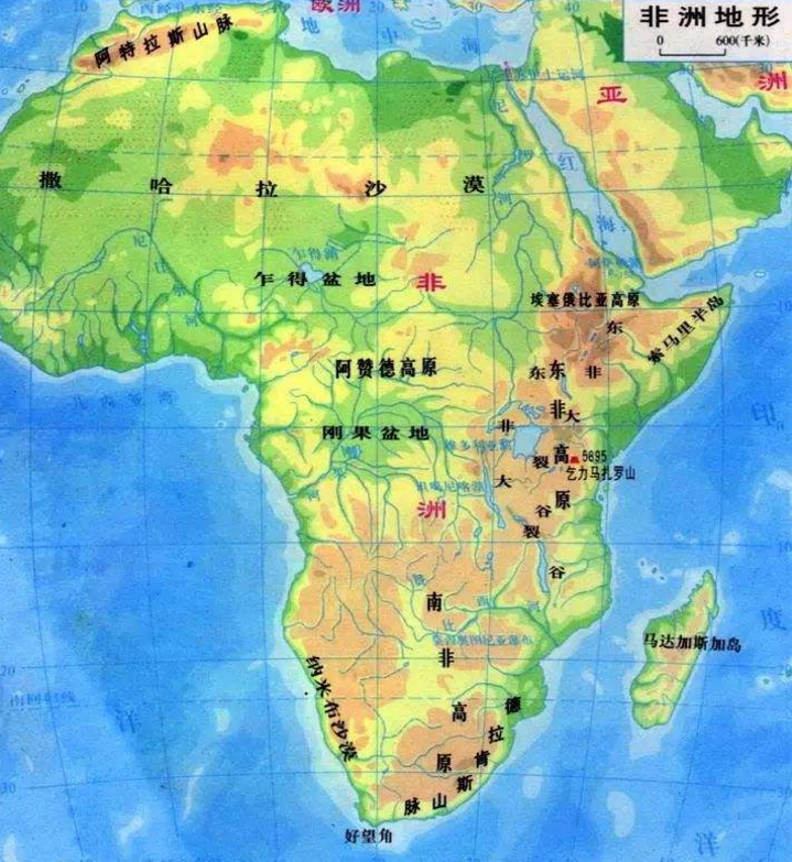 刚果盆地位置地图图片