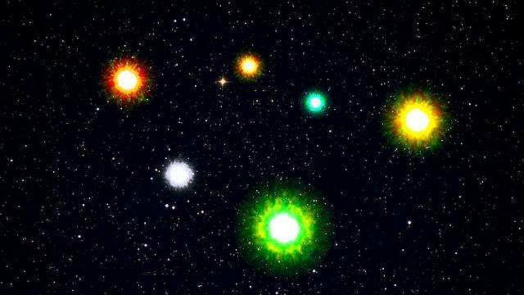 发现这颗恒星,有六颗行星作为伴星,真是"艳福"不浅,好幸福!