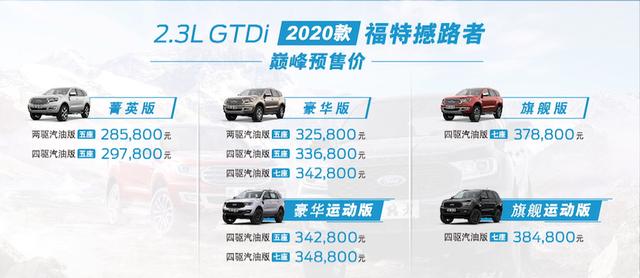 提供7座车型  预售28.58万起 2020款江铃福特撼路者即将上市