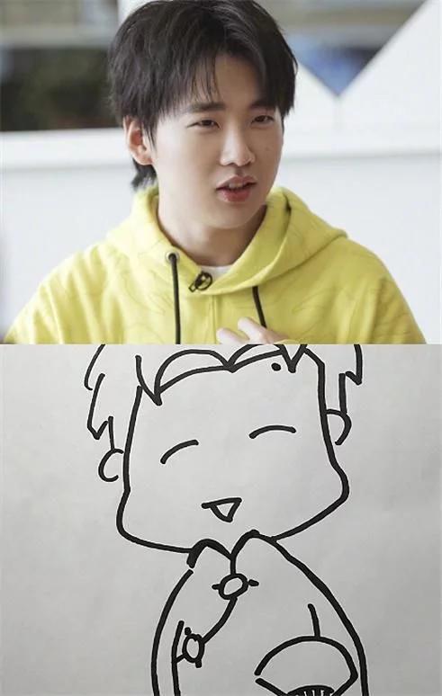 郭麒麟的手绘图,杨颖的手绘图,看到蔡徐坤:不走寻常路!