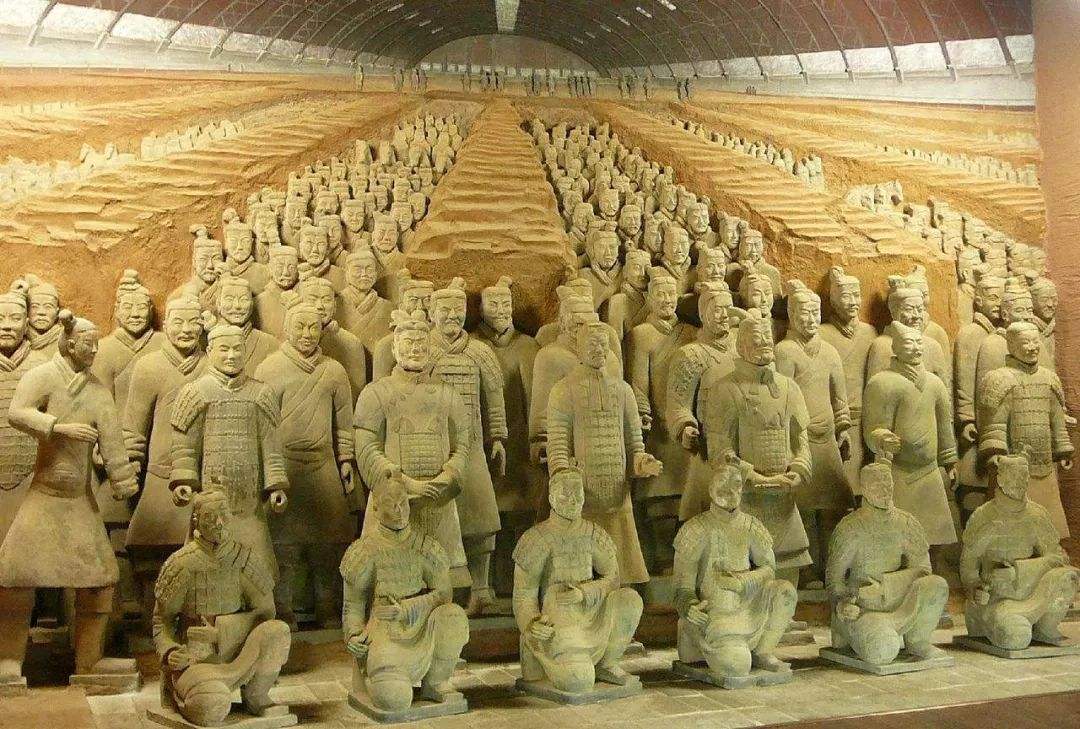 兵马俑中有一张"绿脸",一直被禁止出国展览,原因至今没法解释