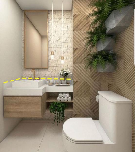 为了卫生间更宽敞,他家洗手台打造成l型,竟意外增加了收纳空间