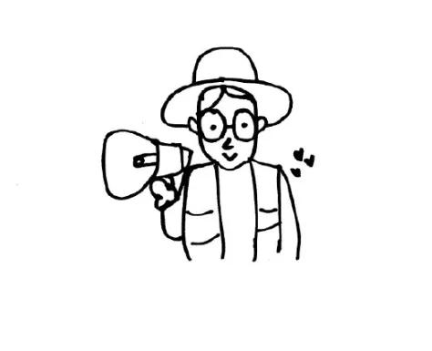 《奔跑吧》,却不小心暴露导演真实颜值,可以出道|导演|简笔画|宋雨琦