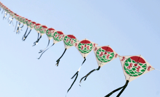 5月1日-3日专业风筝放飞人士将在户外进行特色风筝放飞表演串式风葺