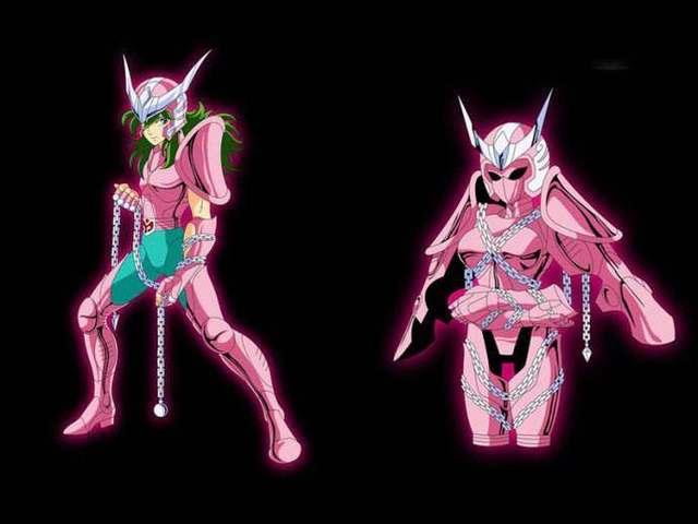 第一代仙女座圣衣其实是女款的,上衣留有胸前空间,朋友们可以直接从