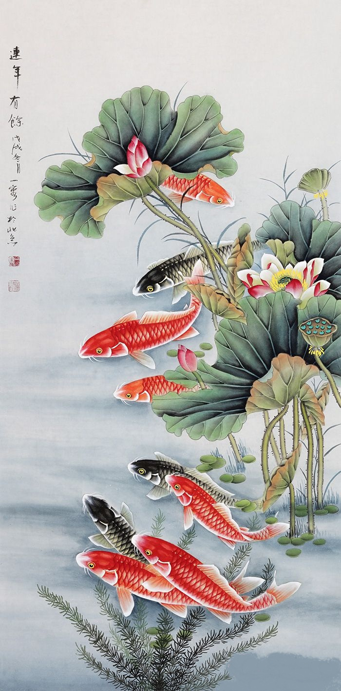 走廊两边挂什么画挂上这样的花鸟画吉祥又美丽