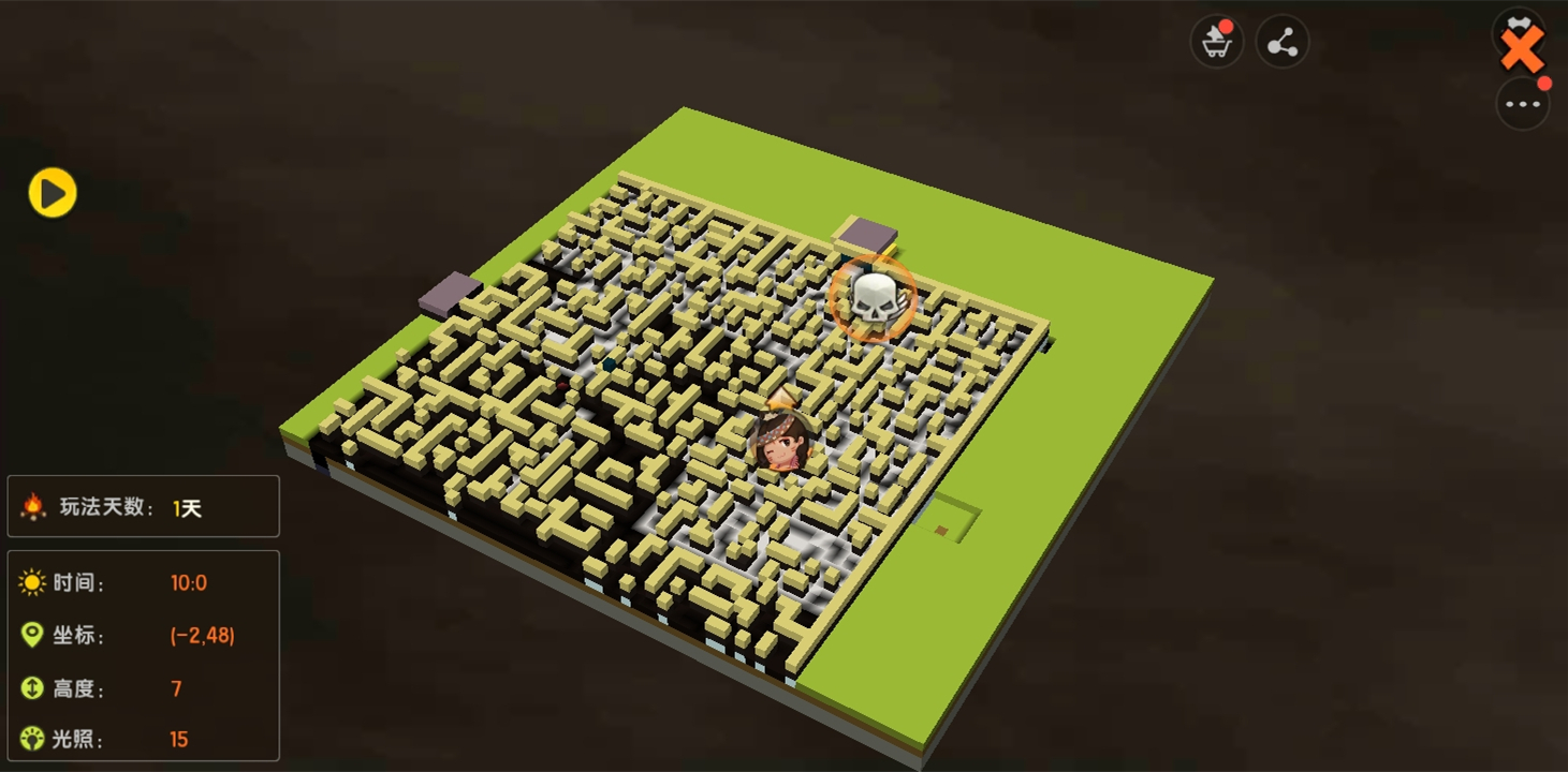 迷你世界:另类迷宫地图,遇到里面的萌妹npc,一定要远离