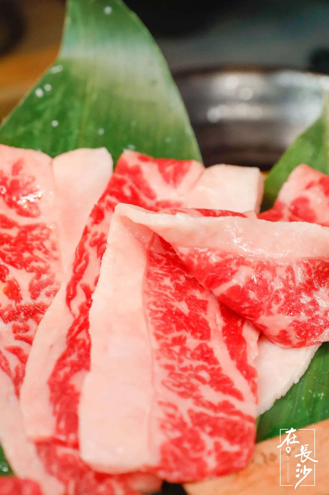 肥肉部分在炭烤下滋滋冒油,油脂香味呼之欲出,外皮烤至微焦酥脆,着实