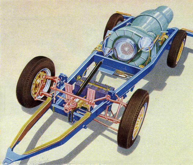 "火鸟1"采用燃气轮机作为动力,它同样有一个巨大的尾喷口,但却不是靠