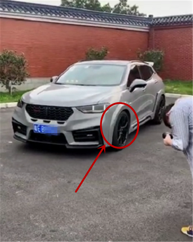 18万长城wey改装宽体,还是佛山首台,全车水泥灰,回头率5颗星