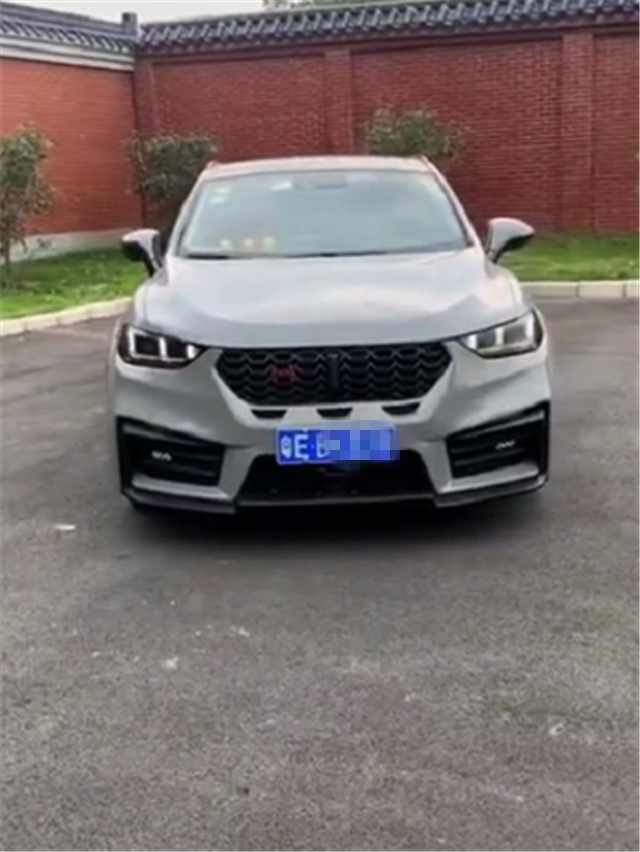 18万长城wey改装宽体,还是佛山首台,全车水泥灰,回头率5颗星