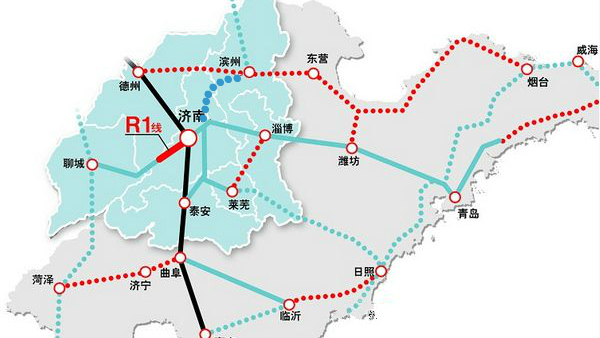 山东半岛城市群城际轨道网的重要组成部分——济滨高速铁路
